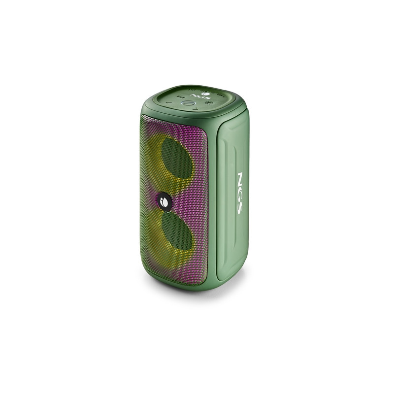 NGS Roller Beast Altavoz Bluetooth 32W TWS - Iluminacion RGB - Autonomia hasta 30h - Resistencia al Agua IPX5 - Correa de Transp