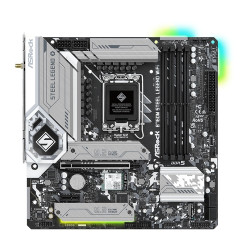Placa base 1700 microATX Asrock B760M Steel Legend WiFi - 4xDDR5 (Hasta 256GB 7200Mhz OC) - 4xSATA - 3xM.2 Gen4 - RAID 0/1/5/10 