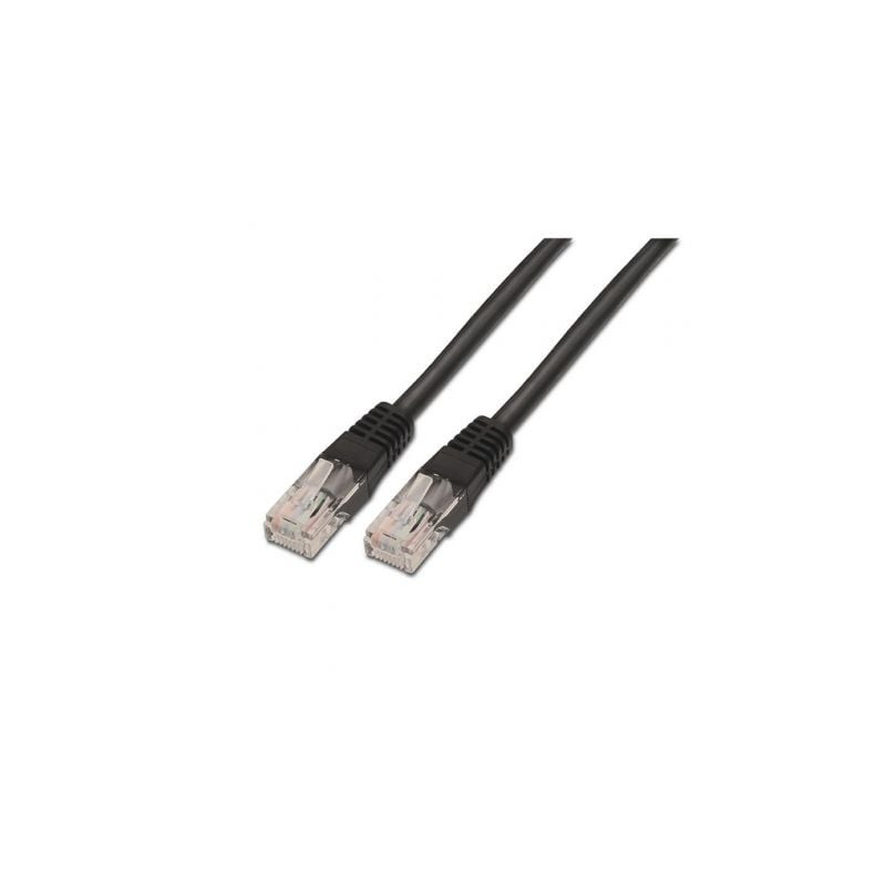 Cable de Red RJ45 UTP Aisens A133-0204 Cat.5e/ 2m/ Negro - A133-0204