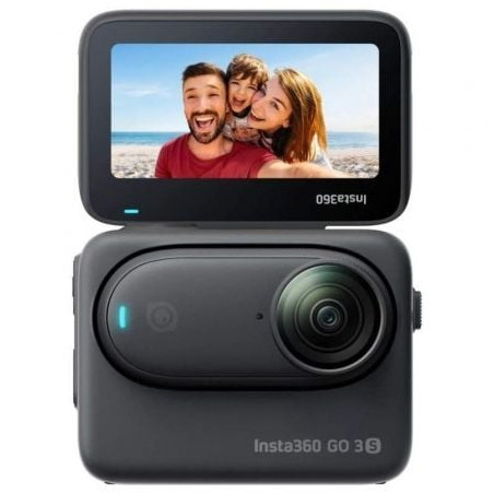 Cámara Digital Deportiva Insta360 GO 3S/ 4K/ Ángulo de visión 180º/ Negra - INCAMG31