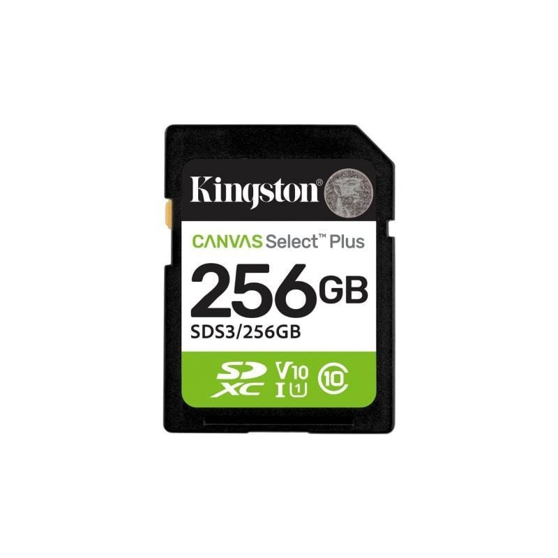 Tarjeta de Memoria Kingston CANVAS Select Plus 256GB SD XC/ Clase 10/ 150MBs - SDS3/256GB