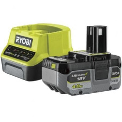 Cargador + Batería de litio Ryobi ONE+ RC18120-140X/ 18V 4,0Ah - 5133005091