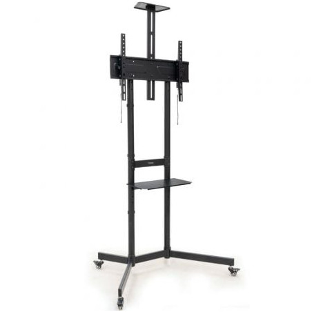 Soporte de Suelo Inclinable con Ruedas TooQ NEFERTITI FS1151M-B para TV de 37-70"/ hasta 70kg - FS1151M-B
