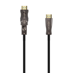 AISENS CABLE HDMI V2.1 AOC DESMONTABLE ULTRA ALTA VELOCIDAD / HEC 8K@60HZ 4K@120HZ 4:4:4 48GBPS, A/M-D/A/M, NEGRO, 50M - A153-06
