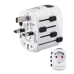 HAMA TRAVEL Adaptador universal 3 Polos - 00223471