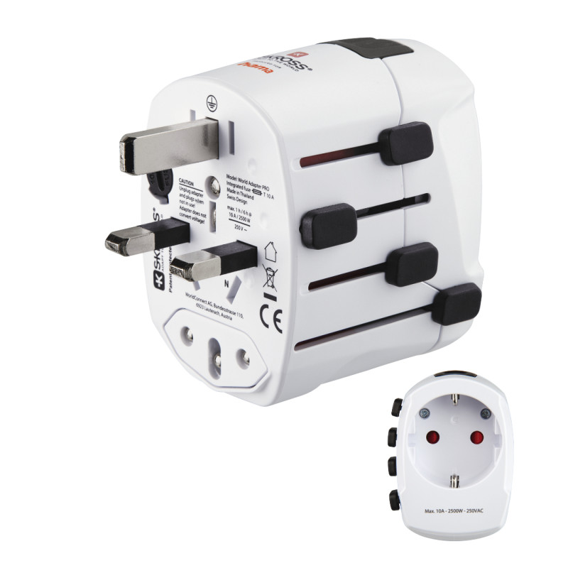 HAMA TRAVEL Adaptador universal 3 Polos - 00223471