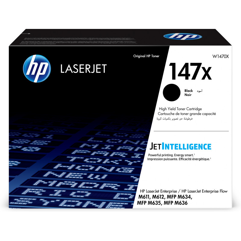 HP LaserJet M611,M612 Toner Negro 147X - W1470X