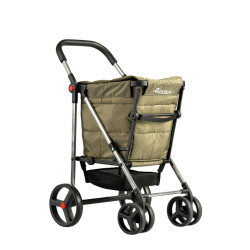 CARRO COMPRA ROLSER BAS001 BASKET POLAR 4 RUEDAS 2GIRAT. PLEG. KAKI - 0161210763