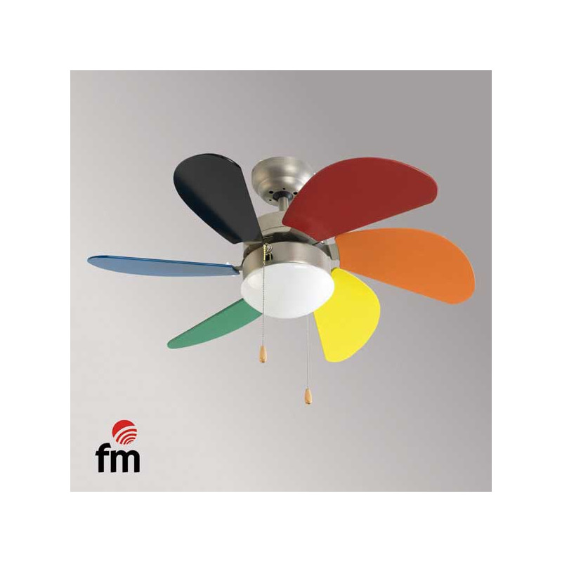 VENTILADOR TECHO FM VT-90 JUNIOR 6P 90CM - 0173230008