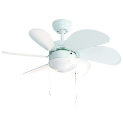 VENTILADOR TECHO FM VT90B 6P 80CM BLANCO - 0173230017