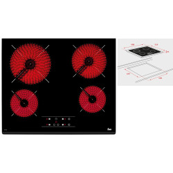 VITROCERAMICA TEKA TZ6415 4F Z.21CM 6300W 60CM NGA 40239040 - 0572330010