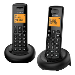 DUO TELEFONO INALAMBRICO ALCATEL ATL1426724 E160 EWE BLK - 3172480014