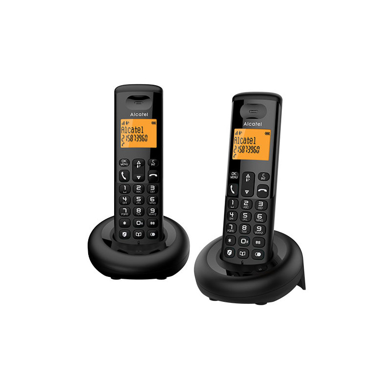 DUO TELEFONO INALAMBRICO ALCATEL ATL1426724 E160 EWE BLK - 3172480014