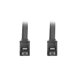 CABLE SATA III LANBERG 6GB/S HEMBRA HEMBRA CLIP METAL 0.5M ROJO - CA-SASA-14CU-0050-BK
