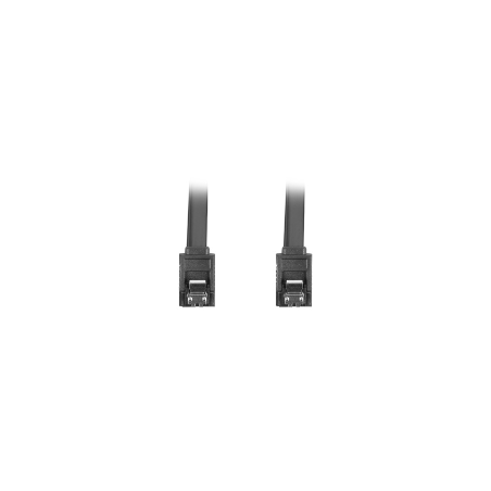CABLE SATA III LANBERG 6GB/S HEMBRA HEMBRA CLIP METAL 0.5M ROJO - CA-SASA-14CU-0050-BK