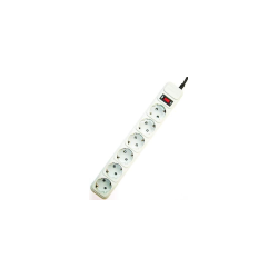 REGLETA GEMBIRD 6 ENCHUFES, PROTECTOR CONTRA SOBRETENSIONES, 10 PIES - SPG6-B-10C