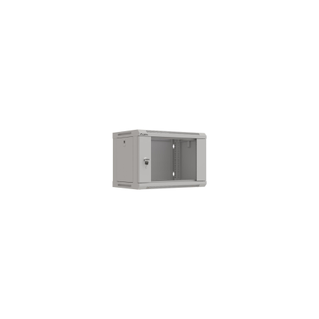 ARMARIO LANBERG MURAL RACK 19" 6U 540X350 FLAT PACK GRIS PUERTA CRISTAL - WF03-5306-10S