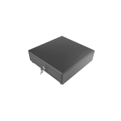 CAJON PORTAMONEDAS MUSTEK 410X415 MM 5 BILL/8 MON RJ12 MICROSWITCH NEGRO - LB-410A