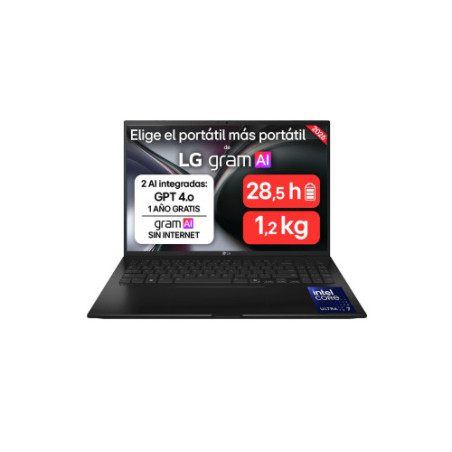PORTATIL LG GRAM 16" 16ZD90TL, INTEL CORE ULTRA 7, 32 GB RAM, 512 GB SSD, PANEL IPS WQXGA (2560X1600) - 16ZD90TL-G.AX85BN