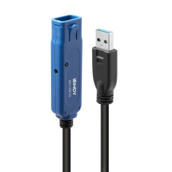 Lindy 43361 cable USB USB 3.2 Gen 1 (3.1 Gen 1) 20 m USB A Negro - 43361