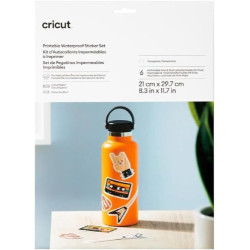 CRICUT STICKER SET WATER PROOF A4 - 6 SHEETS (TRANSPARENT) - 2011892