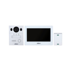 (DHI-KTX01(F)/DHI-VTO2003F/DHI-VTH5123H-W-S2) DAHUA KIT VIDEOPORTERO PARA INSTALACION EMPOTRADA, 2 HILOS, IP65, IK07 - 1.0.01.15