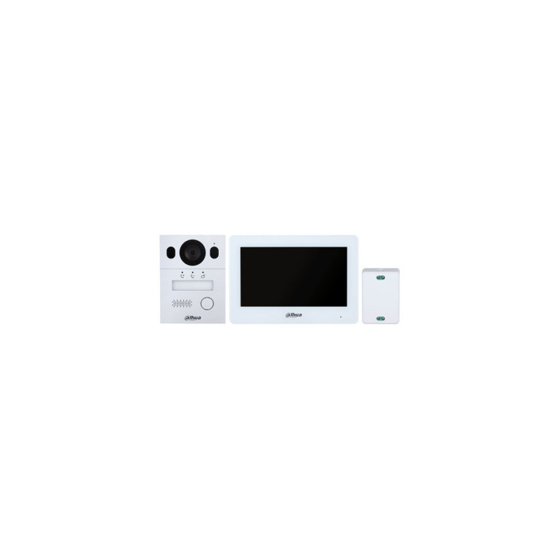 (DHI-KTX01(F)/DHI-VTO2003F/DHI-VTH5123H-W-S2) DAHUA KIT VIDEOPORTERO PARA INSTALACION EMPOTRADA, 2 HILOS, IP65, IK07 - 1.0.01.15