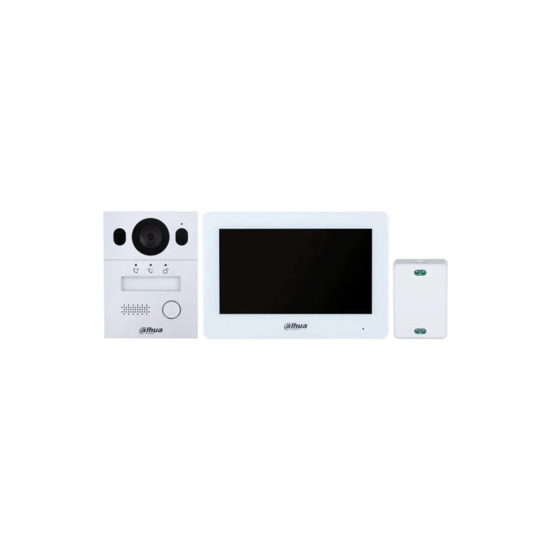 (DHI-KTX01(S)/DHI-VTO2003F/DHI-VTH5123H-W-S2) DAHUA KIT VIDEOPORTERO PARA INSTALACION EN SUPERFICIE, 2 HILOS, IP65, IK07 - 1.0.0