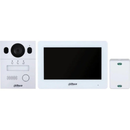 (DHI-KTX01(S)/DHI-VTO2003F/DHI-VTH5123H-W-S2) DAHUA KIT VIDEOPORTERO PARA INSTALACION EN SUPERFICIE, 2 HILOS, IP65, IK07 - 1.0.0