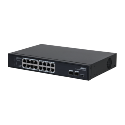 (DH-PFS3218-16GT-135) DAHUA SWITCH L2 POE 16 PUERTOS + 2 GIGABIT SFP - 1.0.01.20.10946-0002