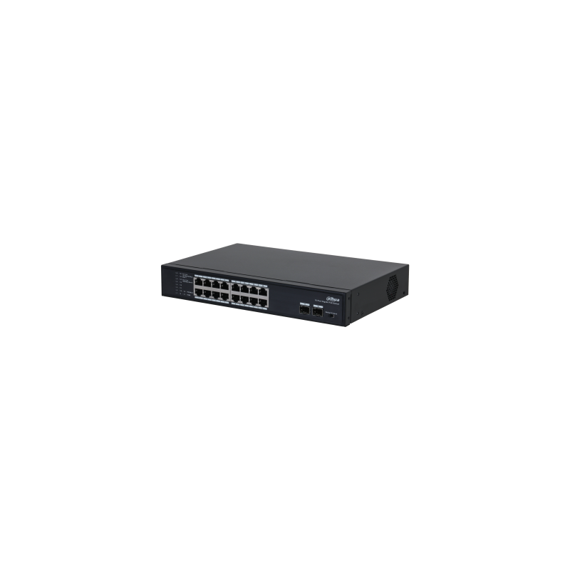 (DH-PFS3218-16GT-135) DAHUA SWITCH L2 POE 16 PUERTOS + 2 GIGABIT SFP - 1.0.01.20.10946-0002