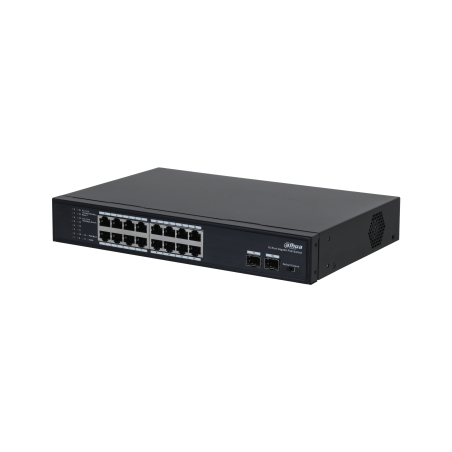 (DH-PFS3218-16GT-135) DAHUA SWITCH L2 POE 16 PUERTOS + 2 GIGABIT SFP - 1.0.01.20.10946-0002
