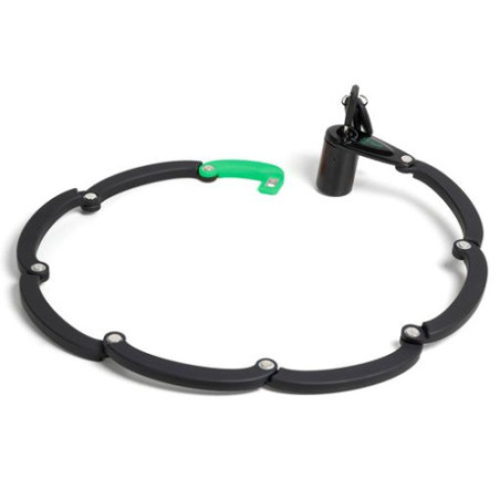 CANDADO ALUM-PLEGABLE OVAL + LÁMPARA COLA LED - MA1019