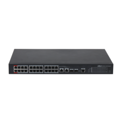 (DH-PFS4226-24ET-360-V3) DAHUA SWITCH L2 HI-POE 2.0 GESTIONABLE 24 PUERTOS 10/100 + 2 UPLINK COMBO GIGABIT/SFP - 1.0.01.20.10735