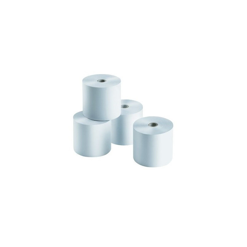 PAPEL ELECTRA BLANCO 75X65 MM- PAQUTE 10 ROLLOS - (Caja completa 8 paquetes) - 75X65