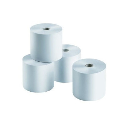 PAPEL ELECTRA BLANCO 75X65 MM- PAQUTE 10 ROLLOS - (Caja completa 8 paquetes) - 75X65