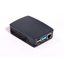 Raspberry caja oficial para Pi 4 - Color negra/gris - 1796