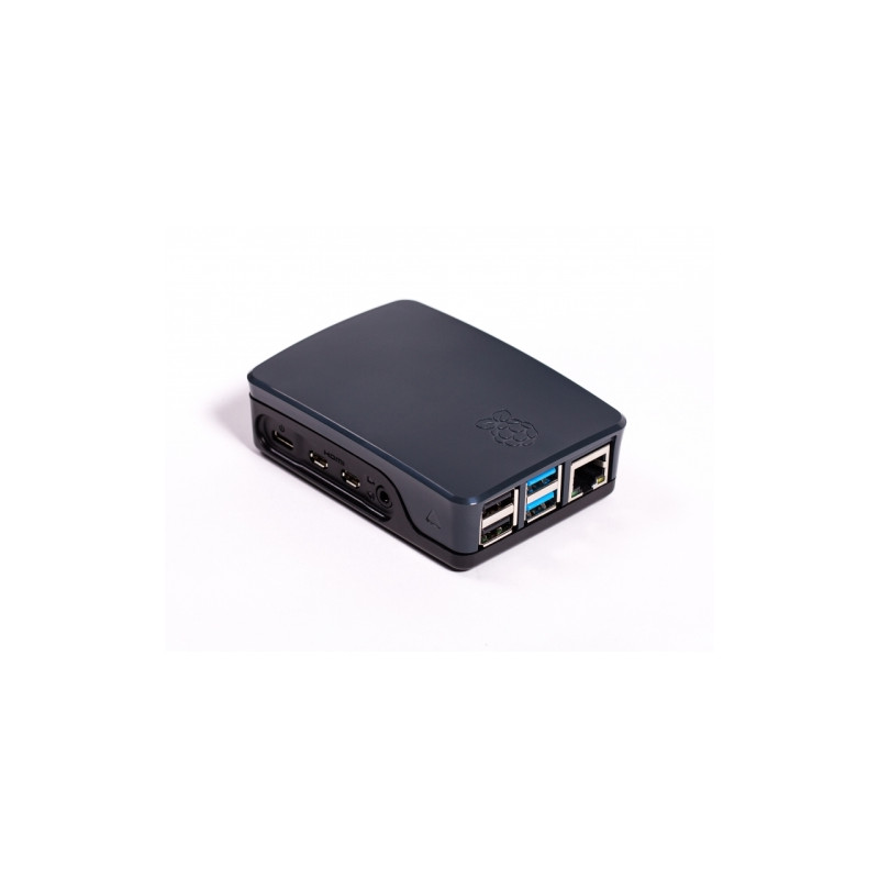 Raspberry caja oficial para Pi 4 - Color negra/gris - 1796