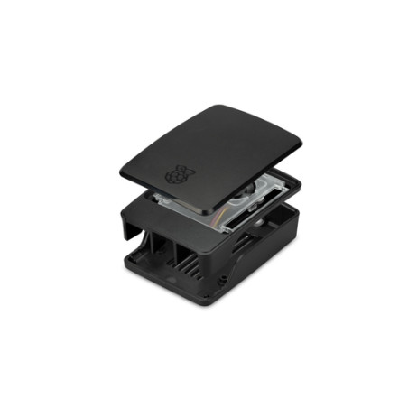 Raspberry caja oficial para Pi 5 - Color negro - Con ventilador - 2048