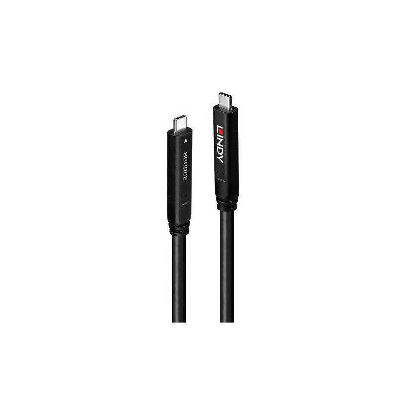 Lindy 43398 cable USB USB 3.2 Gen 1 (3.1 Gen 1) 10 m USB C Negro - 43398
