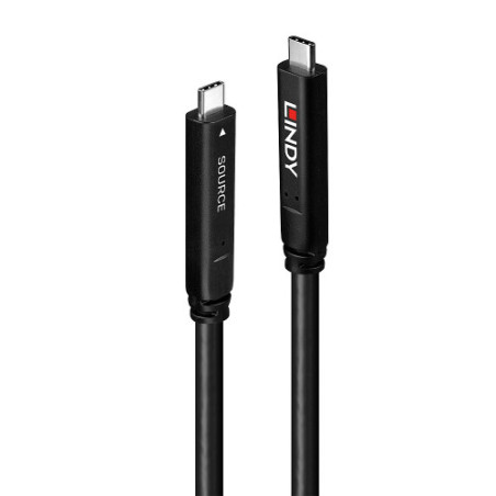 Lindy 43398 cable USB USB 3.2 Gen 1 (3.1 Gen 1) 10 m USB C Negro - 43398