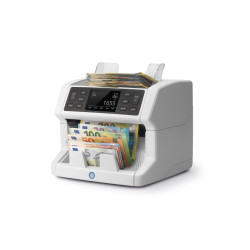 Safescan 2865-S Contadora de Billetes - Puede Contar Billetes Mezclados - Pantalla Tactil - Capacidad hasta 500 Billetes - 1200 