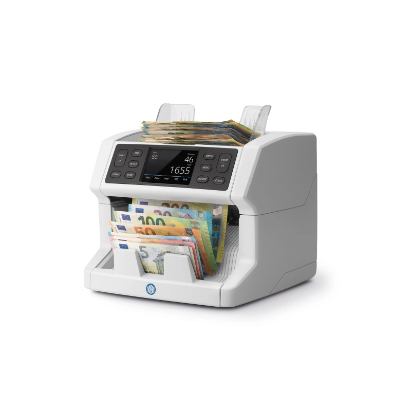 Safescan 2865-S Contadora de Billetes - Puede Contar Billetes Mezclados - Pantalla Tactil - Capacidad hasta 500 Billetes - 1200 