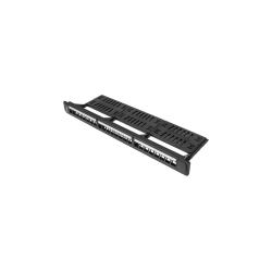 PATCH PANEL LANBERG 24 PUERTOS 1U RACK 19 ORGANIZADOR MODULOS KEYSTONE NEGRO - PPKS-1124-B