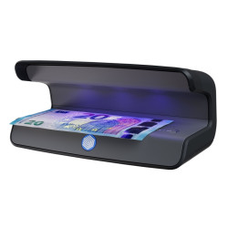 Safescan 75 LED Detector de Billetes Falsos UV - Reflector Integrado - Apto para Pasaportes, Documentos de Identificacion y Tarj