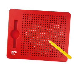 Apli Pizarra Magnetica Tamaño 215x12x170mm - Incluye10 Fichas con 20 Ejemplos - Ayuda a Desarrollar la Psicomotricidad Fina, la 