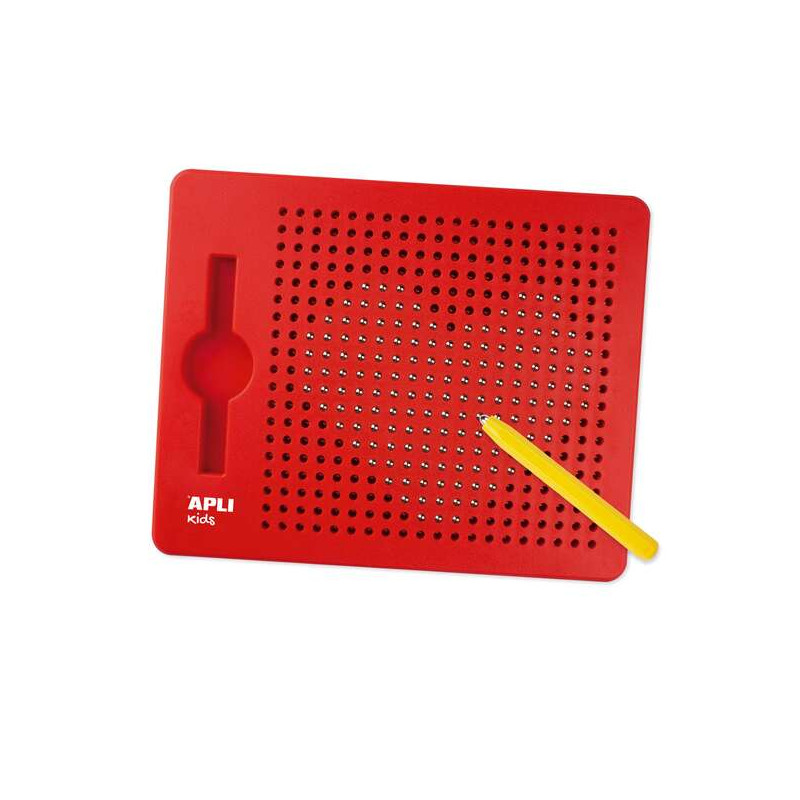 Apli Pizarra Magnetica Tamaño 215x12x170mm - Incluye10 Fichas con 20 Ejemplos - Ayuda a Desarrollar la Psicomotricidad Fina, la 