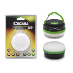 Cegasa Profesional Linterna de 5 LED 30lm - Gancho para Colgar - 5 Modos de Iluminacion - Resistente a Golpes y Agua IP44 - Func