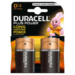 Duracell MN1300B2 Pilas Alcalinas D LR20 1.5V Plus Power (2 unidades) - 940281