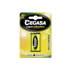 Cegasa Super Alkaline Pack de 1 Pila 6LR61 9V - Alta Tecnologia - Fiabilidad - Elevado Rendimiento - Maximas Prestaciones - 0001